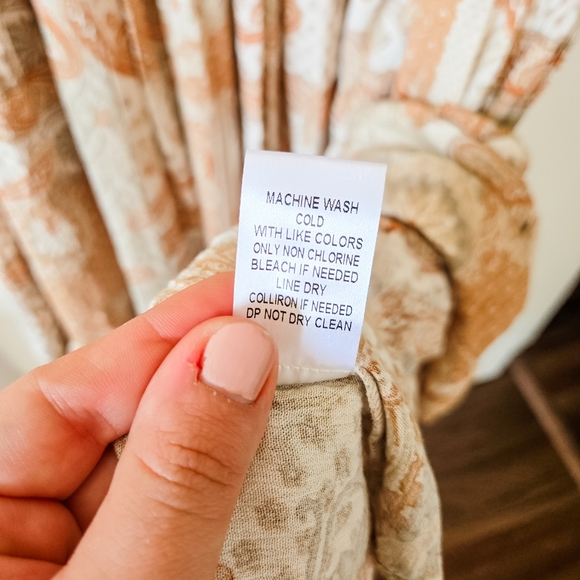 Carly Jean Los Angeles Janessa Long Tiered Maxi Dress in Taupe, Rust and Brown - Picture 11 of 13